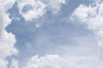 Cloud on blue sky in the daytime of Bright weather.