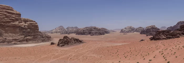 Poster Nature, desert and rocks of Wadi Rum (Valley of the Moon), Jordan © smoke666