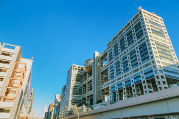 Fuji T.V. headquarters in Odaiba, Tokyo