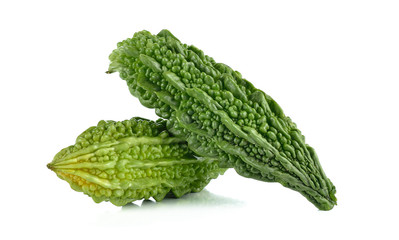 Bitter melon isolated on white background