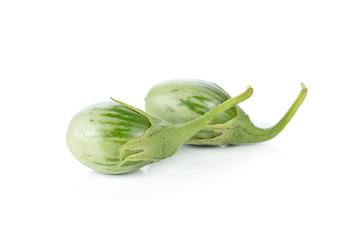 Thai eggplant isolated on white background