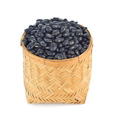 Black eyed peas beans isolated on a white background