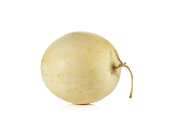 cantaloupe or Charentais melon on white background
