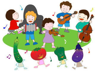 野菜と子供の音楽祭