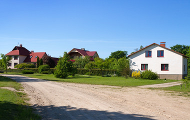Fasade of detached house.