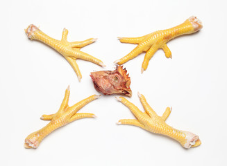 Fototapeta premium Chicken feet