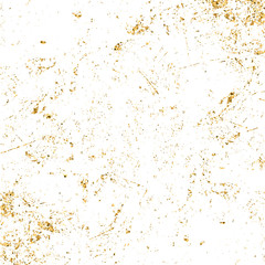 Gold grunge texture. Patina scratch golden elements. Sketch texture to create distressed effect. Overlay distress grain graphic design. Stylish modern dirty background decoration. Vector illustration