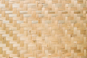 Bamboo woven texture pattern and background
