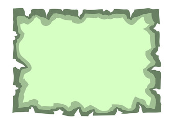 Parchment old paper. Empty cartoon banner for message or letter. Blank document, isolated on white background. Retro style. Vintage decorative papyrus. Torn grunge texture sheet. Vector illustration