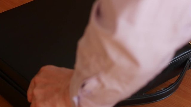 opening the case with countdown timer linked with homemade bomb