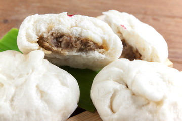 Chinese buns pork steamed