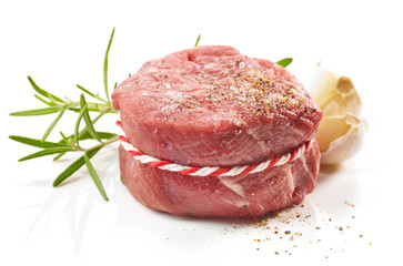 fresh raw beef steak