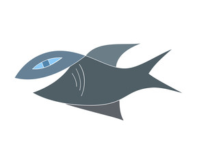 A fish. Vector illustration.