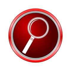 Search Icon (Lupa), Internet button on white background