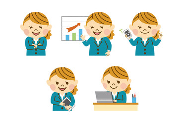 ビジネスウーマンの解決した顔　その2