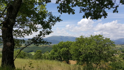 Obraz premium Panorama a Castiglione del lago