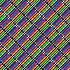 A multicolor diagonal pencils seamless pattern