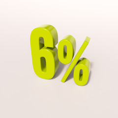 Percentage sign, 6 percent