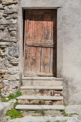 Door of an old abandoned building