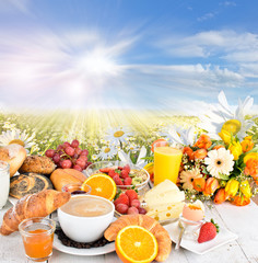 Guten Morgen: Einladung zu leckerem Frühstück oder Brunch in der Natur :)