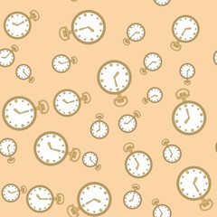 Seamless pattern with watches 573