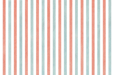 Watercolor pink and blue striped background.