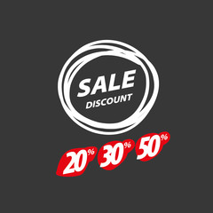 vector sign for discounts