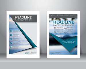 brochure flyer design template. vector