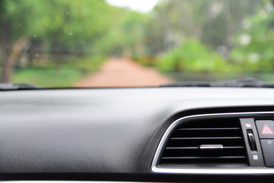 blurred interia car