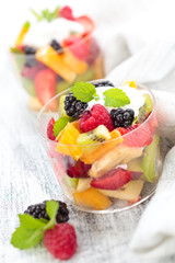 Healthy fruit salad.