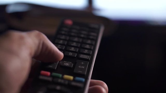 TV remote close up, 7 videos in 1