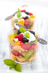 Healthy fruit salad.