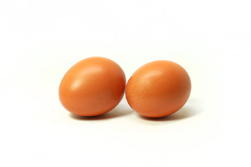 eggs isolated on white background