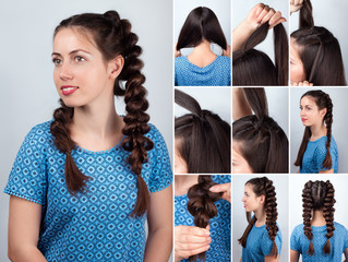 easy hairstyle braids for long hair tutorial