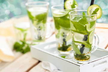 Fresh mojito cocktail.