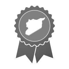 Isolated award badge with  the map of Syria