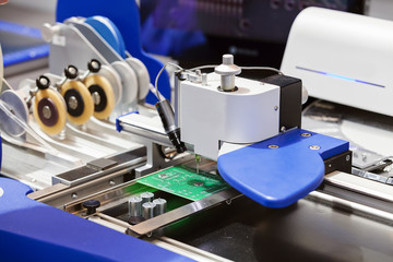 Production line of microchips