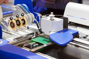 Production line of microchips