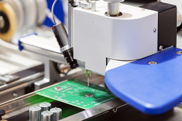 Production line of microchips