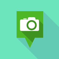 Long tooltip icon with a photo camera