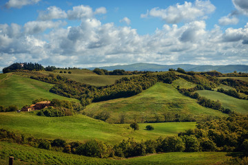 Fototapeta na wymiar Tuscany - Landscape panorama, Toscana - Italy