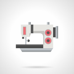 Flat color sewing machine vector icon