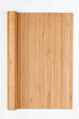 Naklejka na ściany i meble Frame made of bamboo mat in the form of a scroll, manuscript