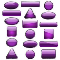 eighteen purple buttons