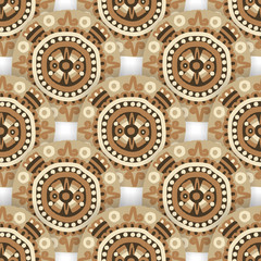 Seamless  ethnic tribal pattern with  aztec motives. Ethnic stylized abstract wallpaper. Aztec pattern.Vector seamless background with folk elements .