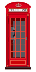 Fototapeta premium booth phone in london
