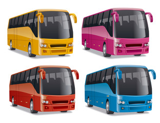 modern comfortable city buses © Oleg