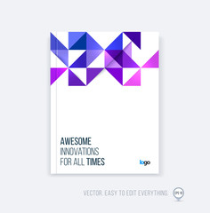 Brochure template layout, cover design annual report, magazine,