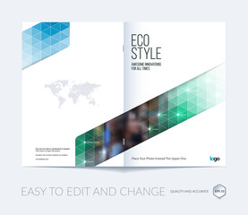 Brochure template layout, cover design annual report, magazine,