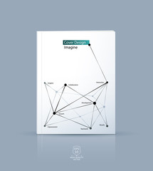 Brochure template, cover design annual report, flyer layout, lea